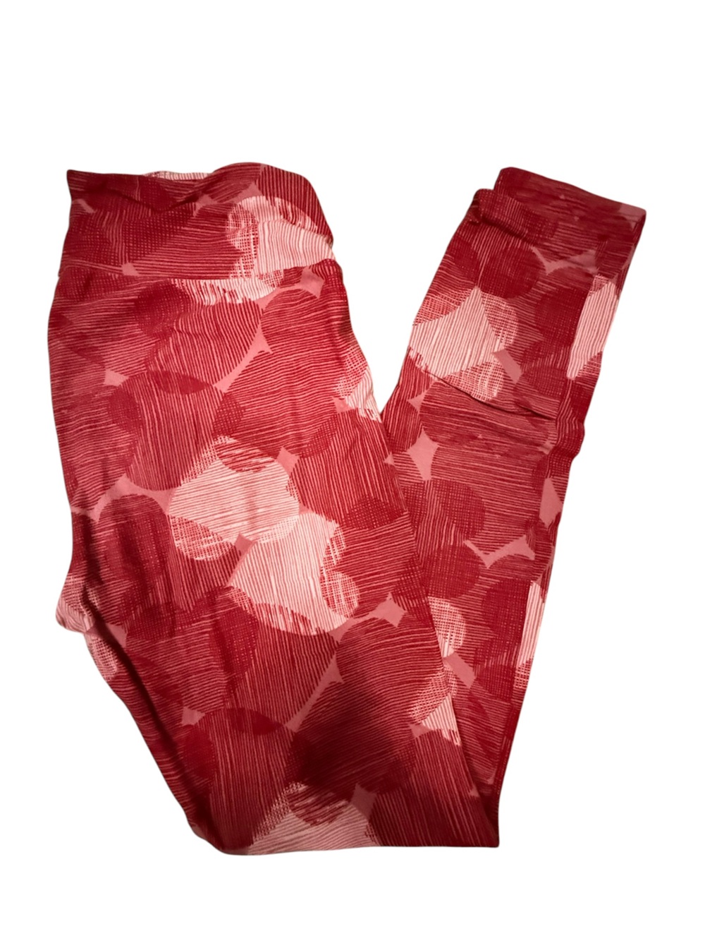 LuLaRoe Red Printed Leggings